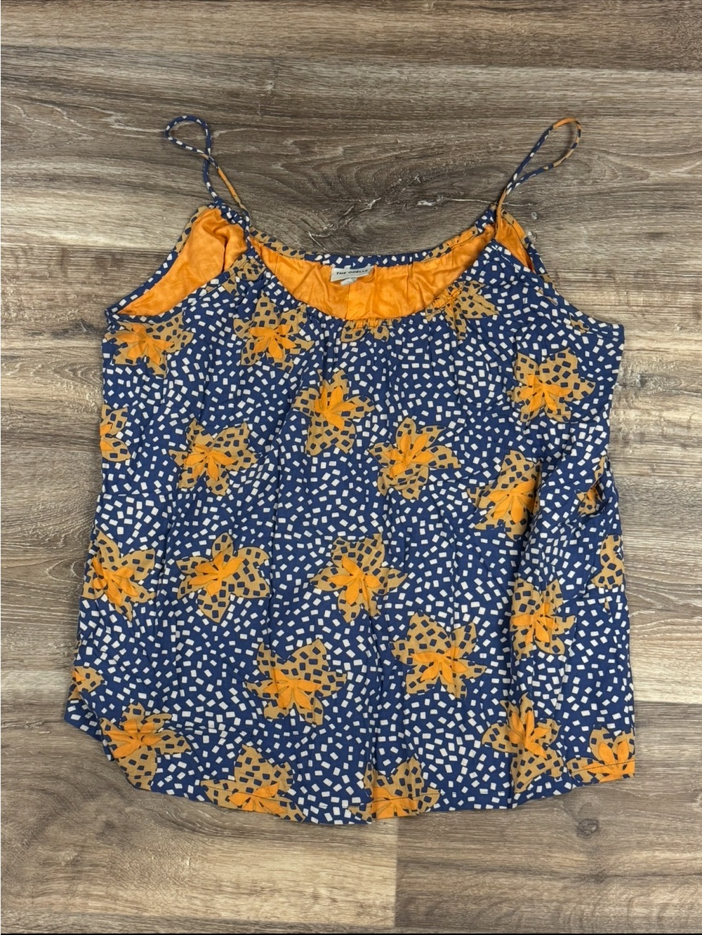The Odells Orange Blue Abstract Tank Top Women’s Large